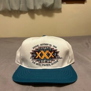 Vintage 1996 Super Bowl XXX Embroidered SnapBack